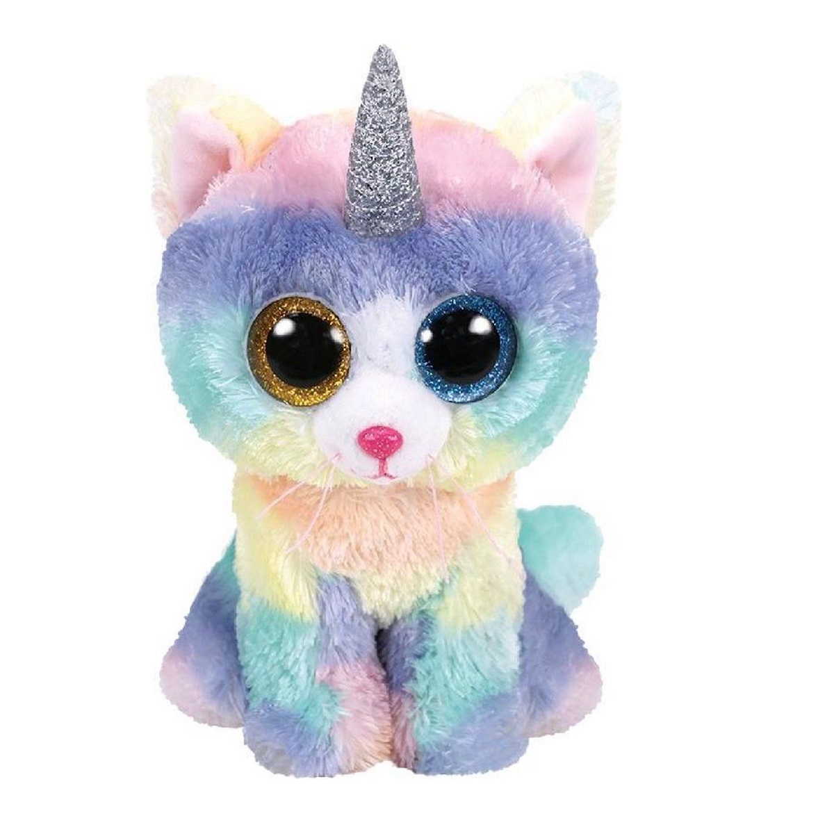 عروسک گربه شاخ دار آبرنگی ارتفاع 16 سانتی متر