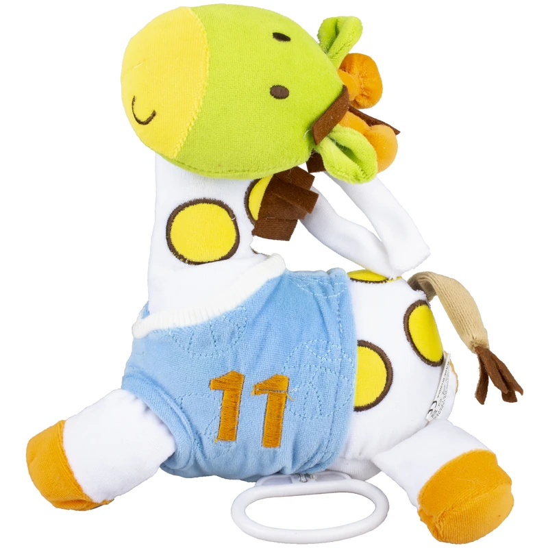 عروسک کودک آویز زرافه نخکش موزیکال