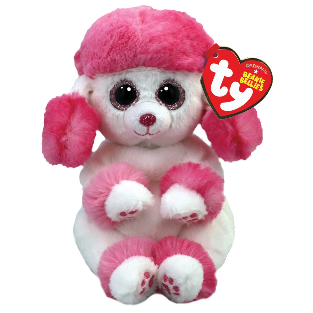 عروسک سگ پودل تی وای مدل TY BEANIE BELLIES HEARTLY ارتفاع 16 سانتی متر