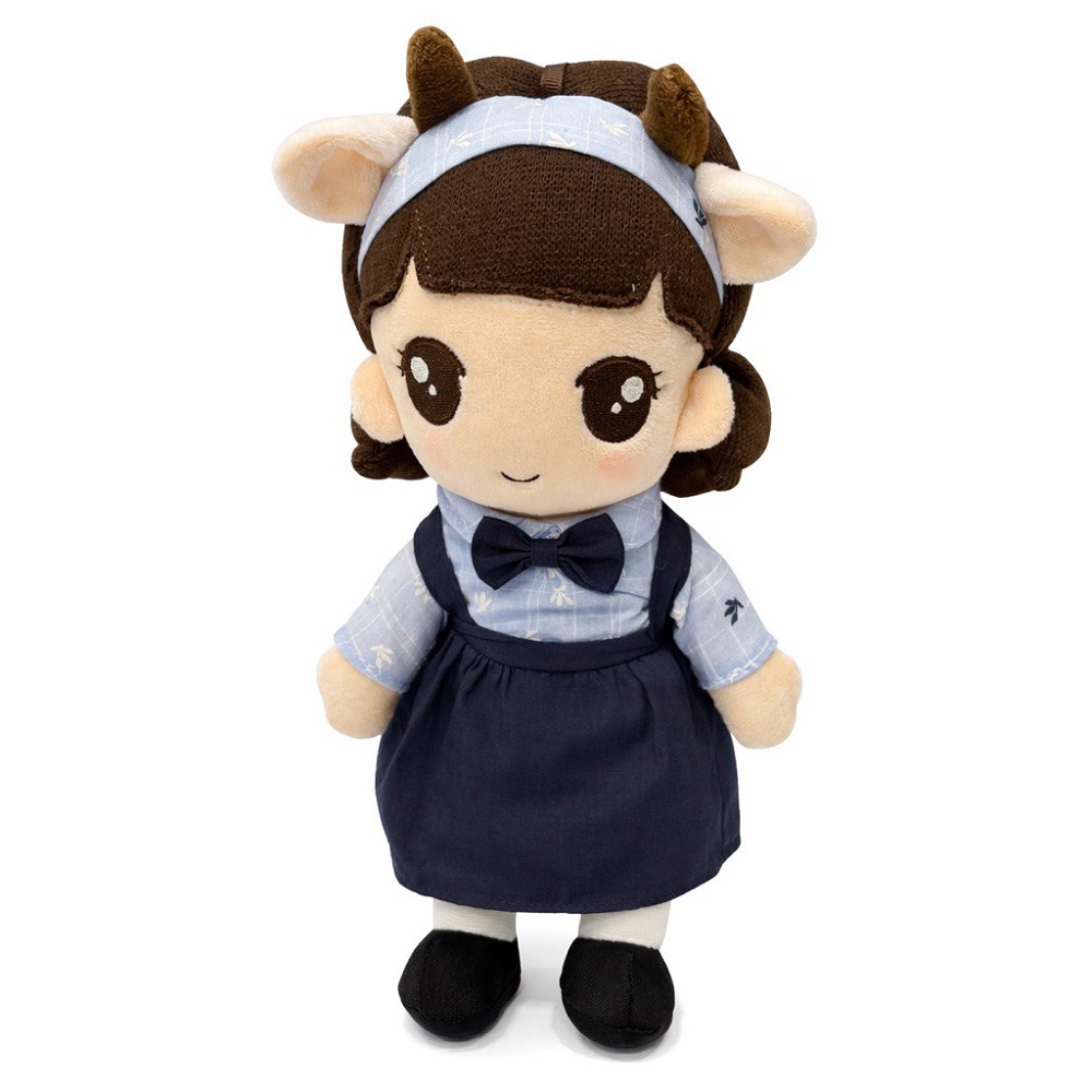 عروسک دختر انیمه ای لباس و دامن دار ارتفاع 27 سانتی متر