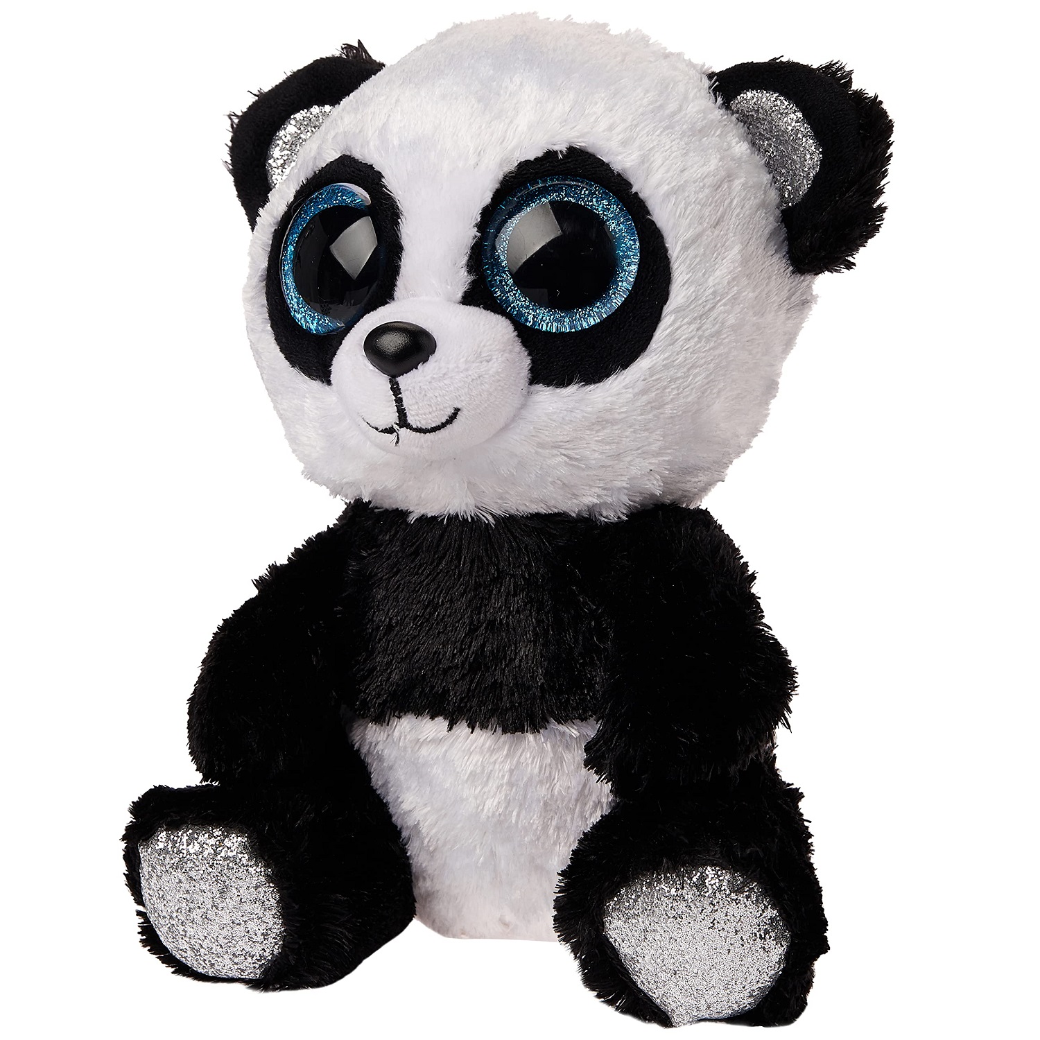 عروسک پولیشی پاندا چشم تیله ای ارتفاع 16 سانتی متر