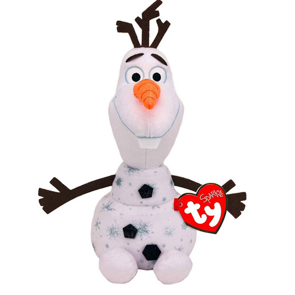 عروسک شخصیت فروزن الاف تی وای TY SPARKLE FROZEN OLAF ارتفاع 23 سانتی متر