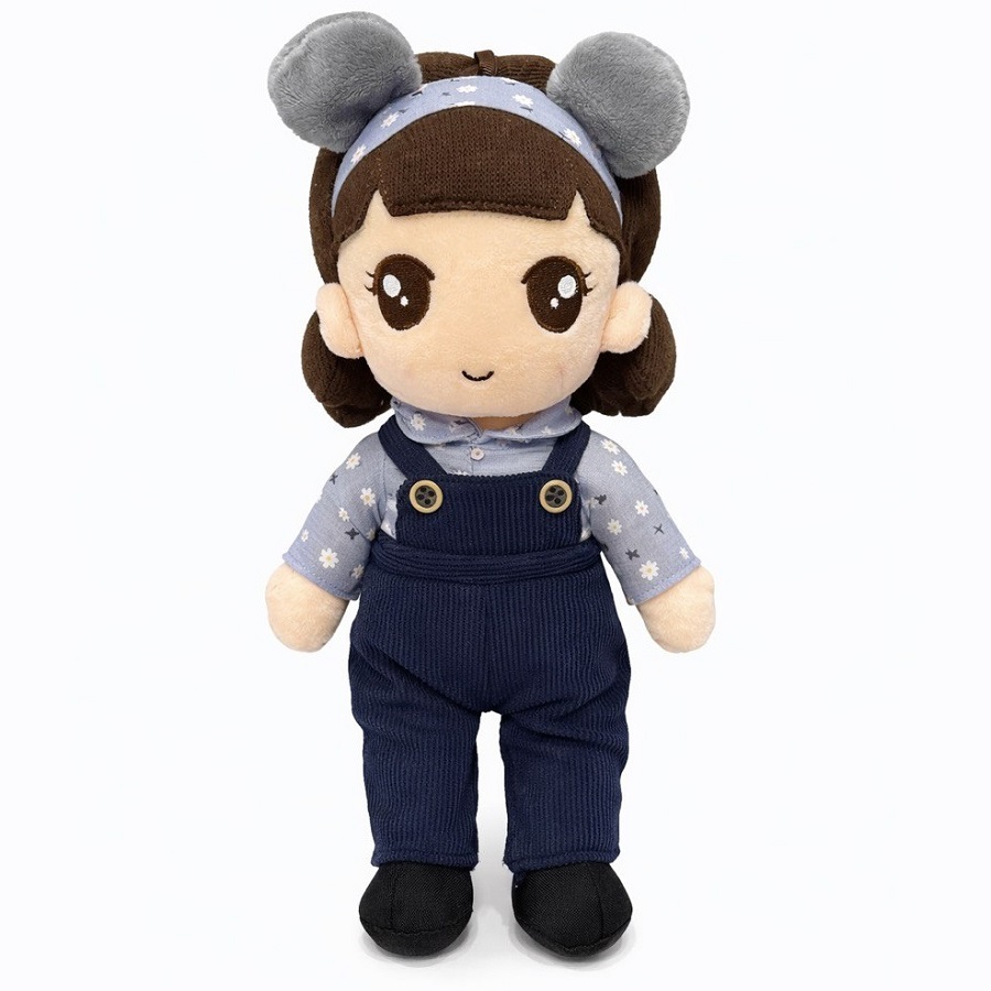 عروسک دختر انیمه ای لباس و شلوار دار ارتفاع 27 سانتی متر