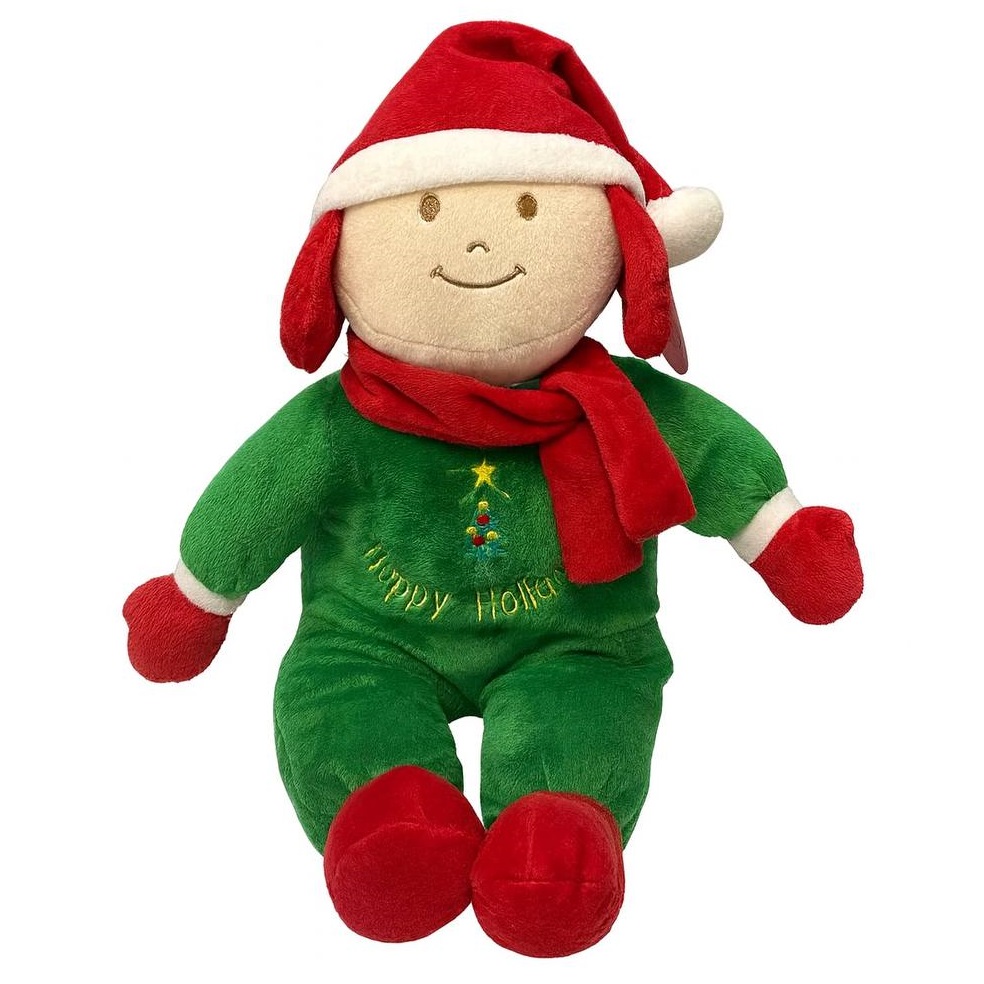 عروسک پسر بچه تم کریسمس ارتفاع 40 سانتی متر